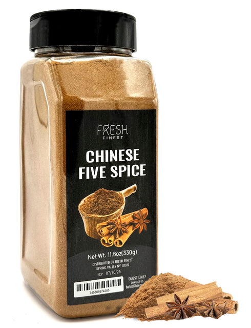 Fresh Finest Chinese Five Spice Powder - 11.6oz (330G) - Authentic Blend for Culinary Delight, Packed in Premium Container...