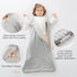 Baby Sleep Sack 6-12 Months Sleeveless Infant Wearable Blanket Comfy Soft Lightweight 2-way J-shaped zipper Swaddle Transition Sleeping Bag 1.0 TO...