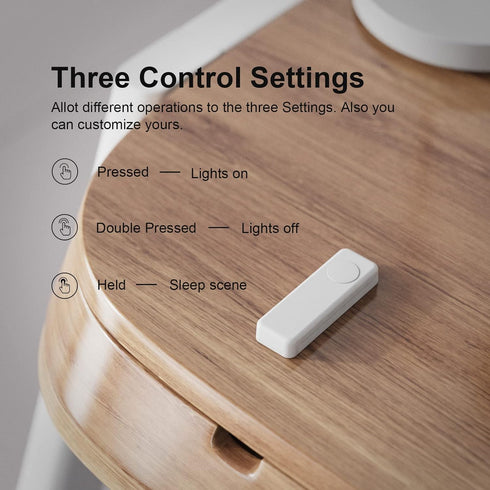THIRDREALITY ZigBee Smart Button, 3-Way Remote Control, Require Zigbee hub, Work with SmartThings, Aeotec, Hubitat, Home Assistant, Third Reality ...