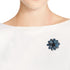 AeraVida Elegant Gray Lotus Mother of Pearl Floral Pin or Brooch | Lotus Jewelry for Women | Floral Brooches...