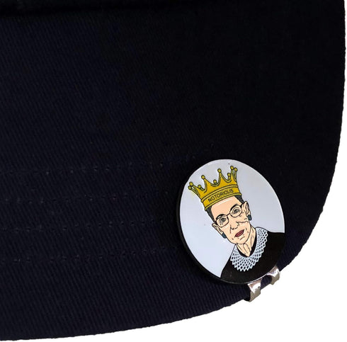 Balanced Co. Ruth Bader Ginsburg Golf Hat Clip with Enamel Magnetic Ball Marker...
