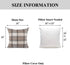 YOUR SMILE Set of 2 Retro Farmhouse Outdoor/Indoor Buffalo Tartan Chequer Stripe Plaid Cotton Linen Decorative Throw Pillow Case Cushion Cover Pil...