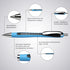 Schneider Slider Rave XB (Extra Broad) Ballpoint Pen, Refillable + Retractable, 1.4 mm, Light Blue Barrel, Blue Ink, Blister Pack of 1 Pen (73253)...