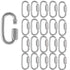 20 Pack M5 3/16 Inch Quick Link, 648 Lbs Stainless Steel Threaded Chain Connector Heavy Duty D Shape Locking Repair Link for Backpack DIY Accessor...