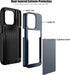 Nvollnoe Compatible with iPhone 15 Pro Case with Card Holder Heavy Duty Protective Dual Layer Shockproof Hidden Card Slot Slim Wallet Phone Cover ...