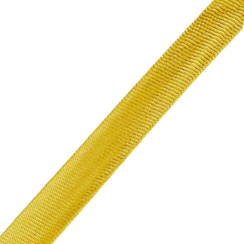 Mandala Crafts Double Fold Bias Tape for Sewing - 55 Yds Metallic Gold Bias Binding Tape - 1/4 Inch Hem Quilt Binding - Fabric Piping...