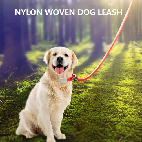 3Pcs Slip Lead Dog Leash, 7FT Slip Leash for Puppy Training, Slip Leads for Dogs with Padded Handle, Strong Nylon Rope Leash, 1/4" Adjustable Wais...