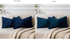JUSPURBET Navy Blue 16x24 inch Pillow Cover Set of 2 Soft Decorative Lumbar Velvet Throw Pillow Cases for Couch Bed Sofa Zippered Closure Luxuriou...