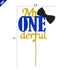 Joymee Mr Onederful Cake Topper,Double Sided 1st First Cake Decorations with Bowtie Gold Glitter Little Man Happy Birthday Handmade Ornaments for ...