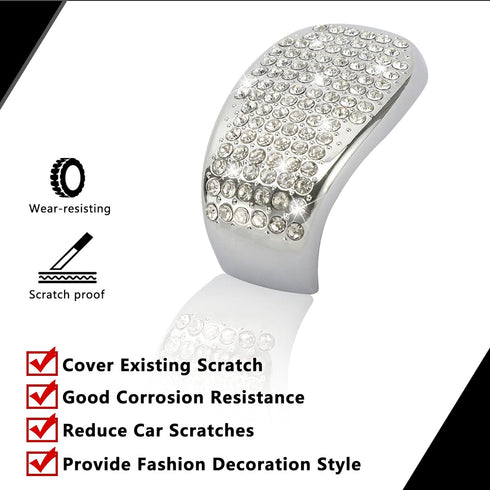 TOMALL Bling Gear Shift Knob Cover Compatible with Honda Civic 11th 2022-2023 for CRV 2023-2024 Diamond Crystal Auto Decorative Accessories for Ca...