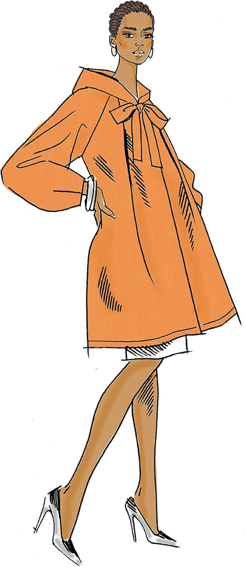 Vogue V9340Y Very Easy Women's Hooded Coat Sewing Patterns, Sizes 4-14...
