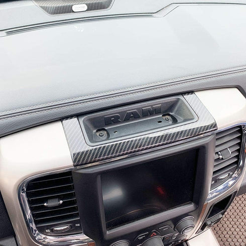 Hoolcar Center Console Storage Box Trim for 2010-2017 Dodge Ram, Carbon Fiber, 1PC...