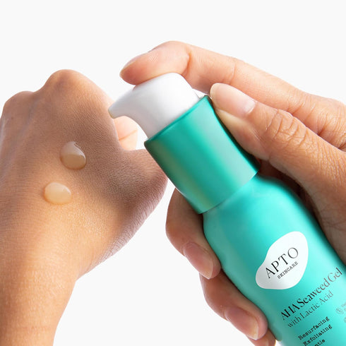 Skincare AHA Seaweed Gel with Lactic Acid, Resurfacing & Deeply Exfoliating Formula, 2 fl. oz....