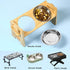Stainless Steel Shallow Cat Food Bowls Wide Cat Dish Puppy Bowls Whisker Fatigue Relief Cat Plates Elevated Stands Replacement Kitten Metal Plate ...
