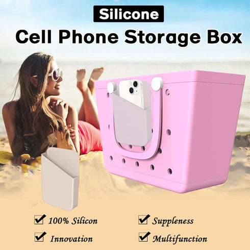Silicone Phone Holder for Bogg Bag, Momlife Bag Charms Compatible with All Bogg Bags, Find Your Phone in a Secone with Phone Holder for Bogg Bag...