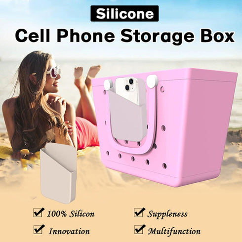 Phone Holder Compatible with Bogg Bag, Soft Silicone Bogg Bag Accessories Charms Baseball,Universal Bogg Accessories Fits for iPhone and Android P...