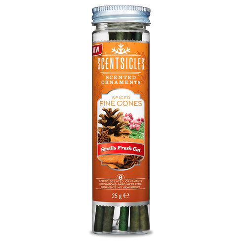 Scentsicles - 01647-012 Scented Christmas Ornaments for Christmas Tree, All Natural Holiday Air Freshener (Spiced Pine Cones Holiday Fragrance) In...