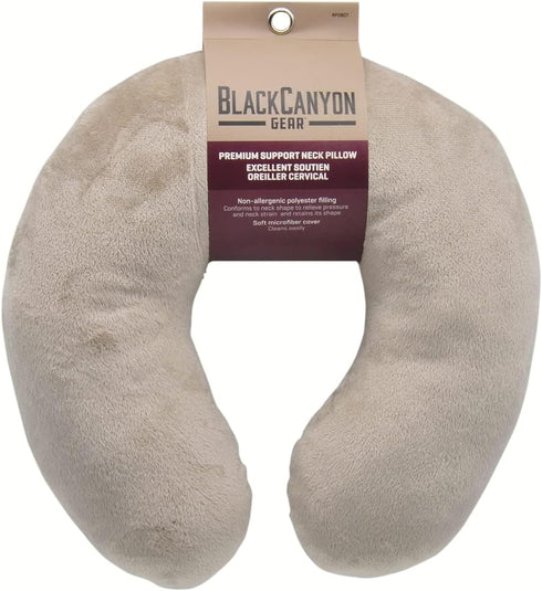 RoadPro RP2807 Neck Pillow with Microfiber Cover - Assorted Colors...