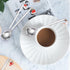 Dessert Spoons Silverware Christmas Silver Small Stainless Steel Flatware 6 Pieces Xmas Decorative Pendants Stirring Utensils for Coffee Tea Drink...