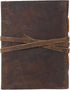Handmade Leather Journal/Writing Notebook Diary/Bound Daily Notepad For Men & Women Unlined Paper Medium, writing pad for artist, sketch (Brown Ta...
