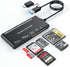 7 in 2 USB C 3.0 Card Reader, USB SD Card Adapter for SD, CF, TF, MS, Micro SD, XD Cards Multi Memory Card Reader Adapter Hub for Windows, macOS, ...