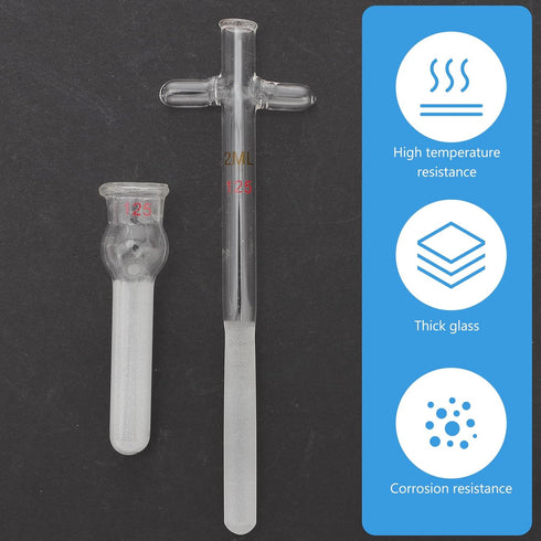 2 ML Glass Tissue , Cell with Pestle Glass Cell Tissue Homogenizer Glass Tube for Labs Science Class...