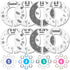 Eli with Love Baby Closet Dividers (Boho) Fits 1.5" Rod - Set of 8 Baby Clothes Dividers Organize Nursery Hangers Size/Age...