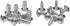 Triton Products Spring Clip Pegboard Hook - 1 1/8", Pack of 10, Chromate Dipped Steel Durahook for 1/8" and 1/4" Pegboards and Duraboards...
