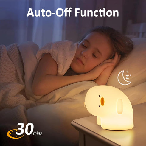 Attivolife Duck Night Light, Silicone Why Duck Lamp, Silica Gel Nursery Bedside Lamp with Dimmable Rechargeable, Best Decor for Bedroom Living Roo...