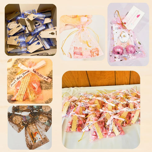 100 Pack 7x9 Inch Moon Star Organza Jewelry Gift Pouch Candy Pouch Drawstring Wedding Favor Bags MS17 (royalblue)...