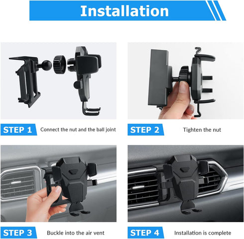Car Phone Holder Mount for Mazda CX-5 2023-2022, 2023 Accessories, Compatible with 4.5-7.5 inch Smartphones, Black......