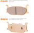 Front Sintered Brake Pads Set for 2016-1999 Yamaha V-Star 250, 650, 950, Front Brake Pad Set...