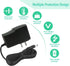 5V 2A Power Adapter 5Volt AC/DC 100-240V 2Amp 1.5A 1A Converter Power Supply with 8 Tips Compatible with Baby Monitor, Camera, TV Box, Speaker,5V ...