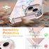 Compatible with iPhone 15 Case with Screen Protector, Flower Pattern Design, Floral Clear Women Phone Case Shockproof Protective Soft Bumper Cover...