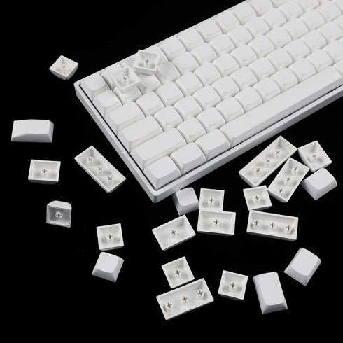 YMDK 124 Key White Blank ZDA XDA V2 Keycaps PBT Keycap for MX Keyboard 104 87 61 Melody 96 KBD75 ID80 GK64 SP84...
