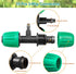 Drip Irrigation Fittings, 15 Pcs Lock Barbed Tee for 1/2 to 1/4 Inch Vinyl Tubing, Drip Line Parts 3-Way Tees Irrigation Connectors for Drip Sprin...