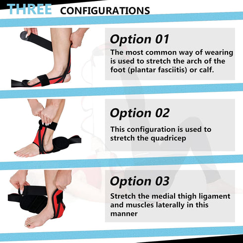 Foot and Calf Fascia Stretcher for Plantar Fasciitis, Physiotherapy Stretching Strap, Yoga Stretch Strap Improves Strength and Relief to Heel Spur...
