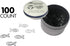 100 Count Fish Shaped Paper Clips Great for Paper Clip Collectors or Office Gift - Comes in Round Tin with Lid and Gift Box (Black)...