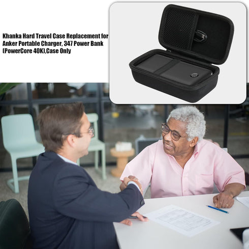 khanka Hard Travel Case Replacement for Anker 347 Power Bank (PowerCore 40K), 40,000mAh Battery Pack, Case Only (Black)......