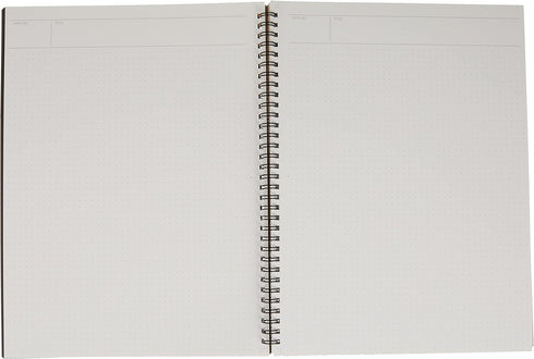 Maruman MNEMOSYNE Notebook 11.69 x 8.66 Inches (A4), 5mm dot grid, 70 Sheets (N109), white...