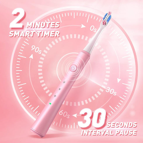 Electric Toothbrush for Adults with Holder and 10 Brush Heads, Rechargeable Toothbrush Electric Fast 2 Hr Charge Last 35 Days, 40000 VPM and 3 Mod...