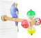 Bird Toy with Rotating Balls, Natural Wood Perch for Bird Cages, Colorful Fun Toy for Budgerigar, Parakeet, Conure, Cockatiel, Mynah, Love Birds, ...