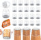 BAIPOK 36Pcs Round Chair Leg Floor Protectors with Felt Bottom, Silicone Chair Leg Covers Caps for Hardwood Floors, Dining Room Bar stools Leg Pro...