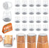 BAIPOK 36Pcs Round Chair Leg Floor Protectors with Felt Bottom, Silicone Chair Leg Covers Caps for Hardwood Floors, Dining Room Bar stools Leg Pro...