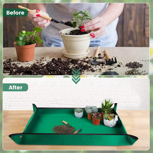 Extra Large Repotting Mat for House Plants Transplanting and Dirt Control Portable Potting Tray Waterproof Potting Mat for Indoor Plants Succulent...