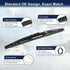 X AUTOHAUX Rear Windshield Wiper Blade for Honda CRV CR-V 2012 2013 2014 2015 2016-13 inch 320mm for J-Hook Wiper Arms...