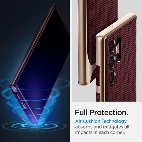 Spigen Neo Hybrid Designed for Galaxy S22 Ultra Case (2022) - Burgundy......