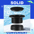 Sadnyy Parasol Umbrella Hole Ring Plug and Cap Set Outdoors Deck Table Hole Cover Insert Thicker Umbrella Plug for Patio Table Yard, Black...