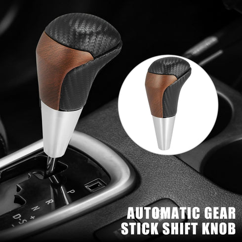 X AUTOHAUX Car Auto Automatic Gear Stick Shift Knob for Toyota Land Cruiser 4Runner 2003-2021 for Tundra for Lexus LX Black Carbon Fiber Pattern W...