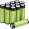 Amazon Basics 12-Pack Rechargeable AA NiMH Performance Batteries, 2000 mAh, Recharge up to 1000x Times, Pre-Charged...
